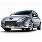 Стекло фары Peugeot 307 рестайлинг 2005-2008 (левое)